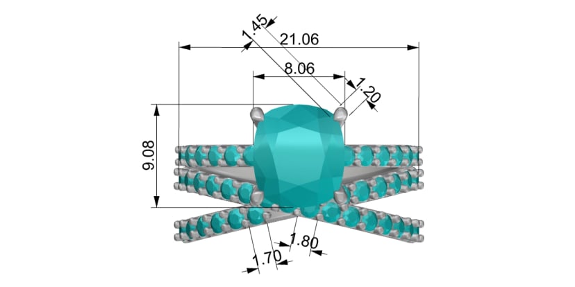 Modern White Gold Eternity Engagement Ring - Custom jewellery by Underwoods Fine Jewellers North Lakes